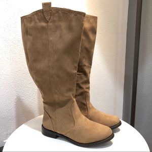 lane bryant faux suede riding boots